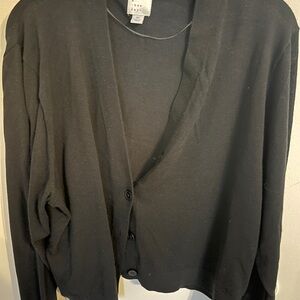 Black Button-Up Cardigan